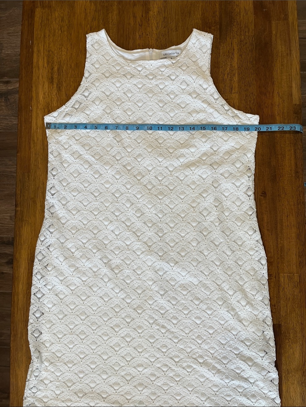 Liz Claiborne White Lace Knee-length Sheath Dress - Picture 4 of 6